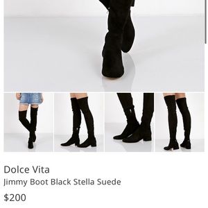 Dolce Vita over the knee suede boots